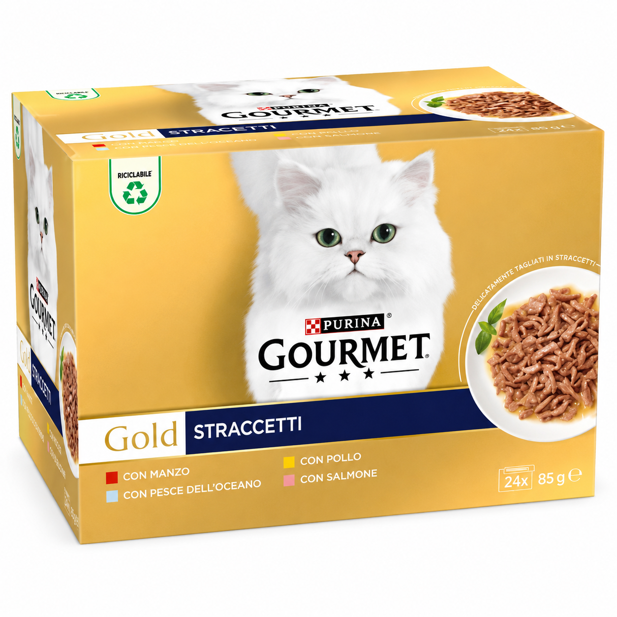 Gourmet Gold Multipack Straccetti Gr 85 Pz 24