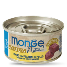 Monge Dog Umido Lattina Gr 95 - ADULT TONNO FEGATO DI POLLO