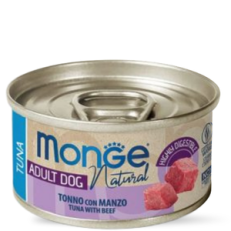 Monge Dog Umido Lattina Gr 95 - ADULT TONNO MANZO