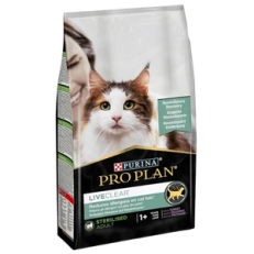 Proplan Cat Secco Liveclear Sterilized Tacchino Kg 1,4