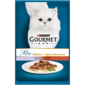 Gourmet Perle Duetti Gr 85 - VITELLO ANATRA