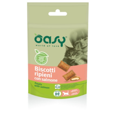 Oasy Snack Cat Biscotti Ripieni Gr 60 - SALMONE