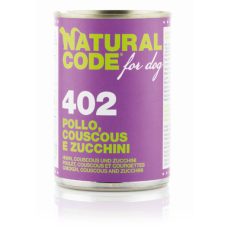Natural Code Dog Umido Lattina Gr 400 - 402 POLLO COUSCOUS E ZUCCHINI