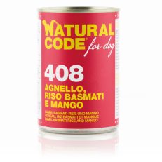 Natural Code Dog Umido Lattina Gr 400 - 408 AGNELLO RISO BASMATI E MANGO