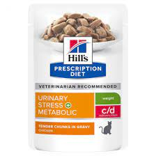 Cat Umido Prescription Diet Busta C/d Urinary Stress Gr 85 - **HILL'S POLLO