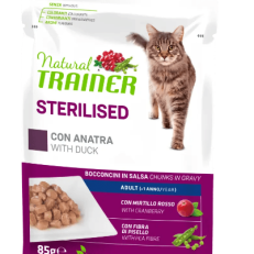 Trainer Natural Cat Busta Sterilizzato Gr 85 - ANATRA