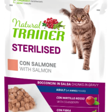 Trainer Natural Cat Busta Sterilizzato Gr 85 - SALMONE
