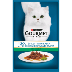 Gourmet Perle Filettini Salsa Gr 85 - CONIGLIO