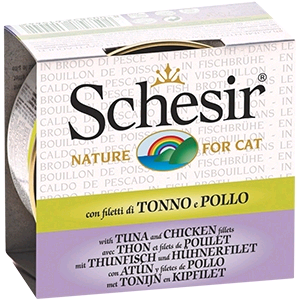 Schesir Cat Umido Lattina Gr 70 Cf 12 - TONNETTO POLLO BRODO