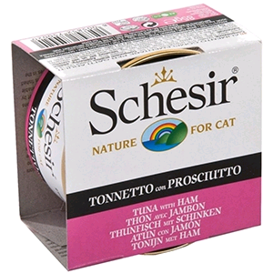 Schesir Cat Umido Completo Lattina - TONNETTO PROSCIUTTO JELLY GR 85 CF 24