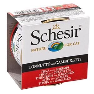 Schesir Cat Umido Completo Lattina - TONNETTO GAMBERETTI JELLY GR 85 CF 24