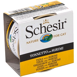Schesir Cat Umido Completo Lattina - TONNETTO SURIMI JELLY GR 85 CF 24