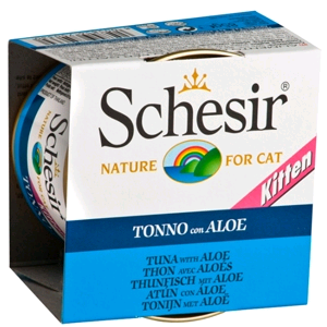 Schesir Cat Umido Completo Lattina - KITTEN TONNO ALOE JELLY GR 85 CF 24