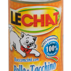 Lechat Cat Umido Lattina Bocconi Gr 720 - POLLO E TACCHINO