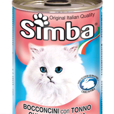 Simba Cat Umido Lattina Bocconcini Gr 400 - TONNO