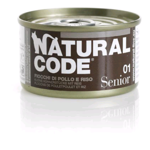 Natural Code Cat Umido Lattina Senior E Riso In Brodo Gr 85