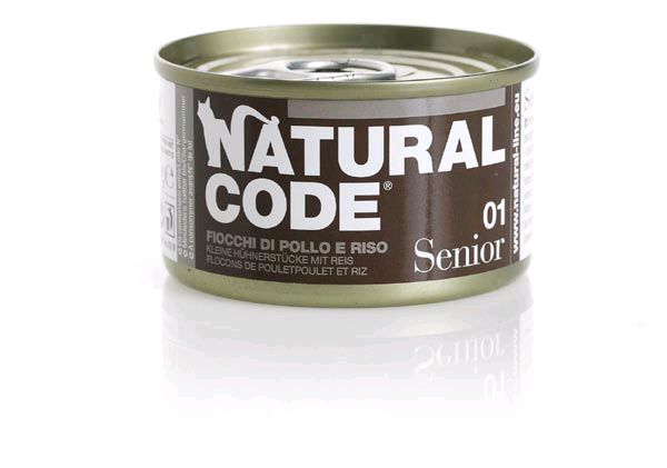 Natural Code Cat Umido Lattina Senior E Riso In Brodo Gr 85