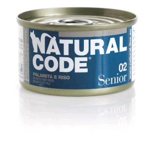 Natural Code Cat Umido Lattina Senior E Riso In Brodo Gr 85 - 02 TONNO