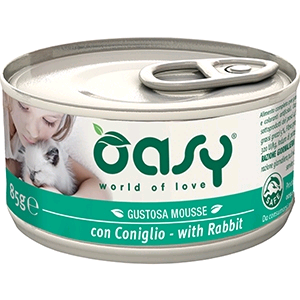 Oasy Cat Mousse Gr 85 - CONIGLIO