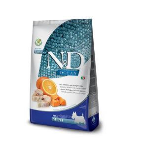 Farmina N&D Dog Secco Adult Mini Ocean Ancestral Merluzzo Arancia