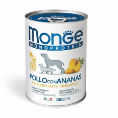 Monge Dog Umido Lattina Fruits Gr 400 - POLLO ANANAS