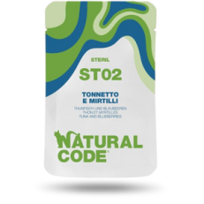 Natural Code Cat Umido Busta Sterilized Gr 70 - 02 TONNETTO MIRTILLI