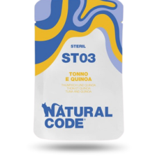 Natural Code Cat Umido Busta Sterilized Gr 70 - 03 TONNO QUINOA