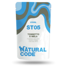 Natural Code Cat Umido Busta Sterilized Gr 70 - 05 TONNO MELA