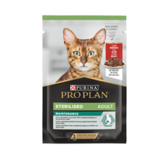 Proplan Cat Umido Busta Sterilised Gr 85 - MANZO