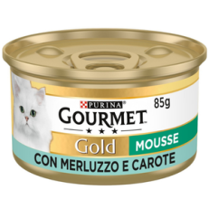 Gourmet Gold Gr 85 - MOUSSE MERLUZZO CAROTE