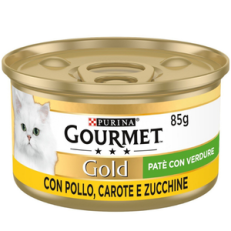 Gourmet Gold Gr 85 - PATE POLLO CAROTE ZUCCHINE