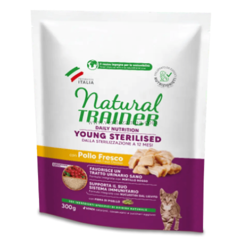 Trainer Natural Cat Secco Young Sterilized Pollo Gr 300 - immagine 3