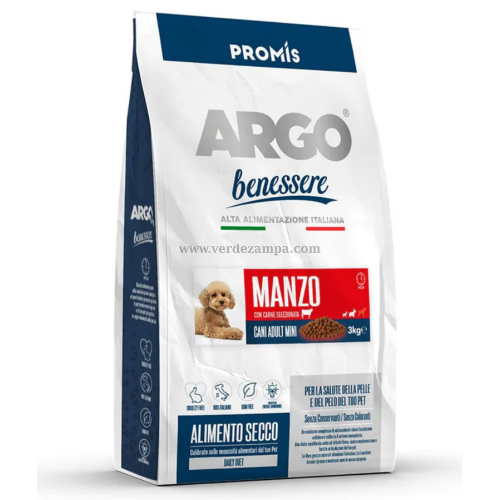 Argo Dog Secco Mini Benessere Manzo Kg 3 - immagine 3