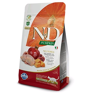 Farmina N&d Cat Secco Pumpkin Neutered Quaglia Zucca Melograno