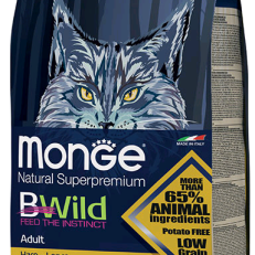 Monge Bwild Low Grain Cat Adult Lepre Kg 1,5