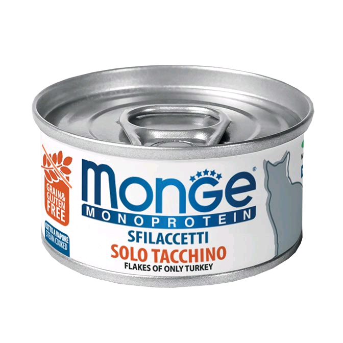 Monge Cat Umido Lattina Sfilacetti Monoproteico Gr 80