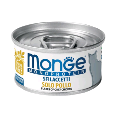 Monge Cat Umido Lattina Sfilacetti Monoproteico Gr 80 - POLLO