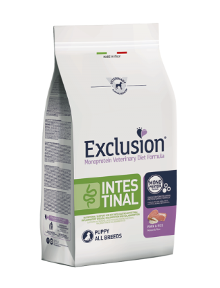 Exclusion Dog Secco Diet Intestinal Puppy Maiale Riso