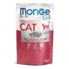Monge Cat Umido Busta Grill Gr 85 - STERILIZED VITELLO