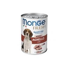 Monge Dog Umido Lattina Fresh Gr 400 - ADULT AGNELLO