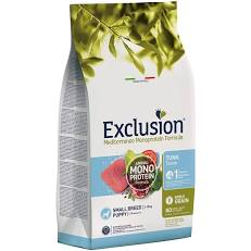 Exclusion Dog Secco Mediterraneo Puppy Small Tonno - KG 2