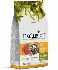 Exclusion Dog Secco Mediterraneo Adult Medium Manzo - KG 12