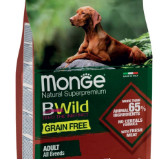 Monge Bwild Grain Free Agnello Patate Piselli - ADULT KG 12