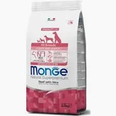 Monge Dog Secco Puppy All Breeds Manzo - KG 2,5
