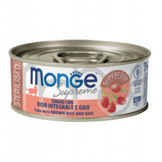 Monge Cat Umido Lattina Supreme Tonno Gr 80 - STERILIZED RISO GOJI