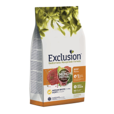 Exclusion Dog Secco Mediterraneo Puppy Medium Manzo