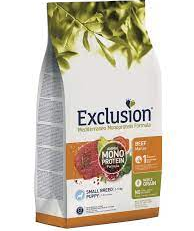 Exclusion Dog Secco Mediterraneo Puppy Small Manzo
