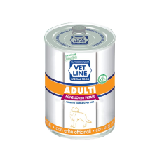 Vet Line Dog Umido Lattina Adult Gr 400 - PATE' AGNELLO
