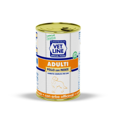 Vet Line Dog Umido Lattina Adult Gr 400 - PATE' POLLO