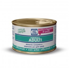 Vet Line Cat Umido Lattina Pate' E Gr 85 - ADULT POLLO FEGATO